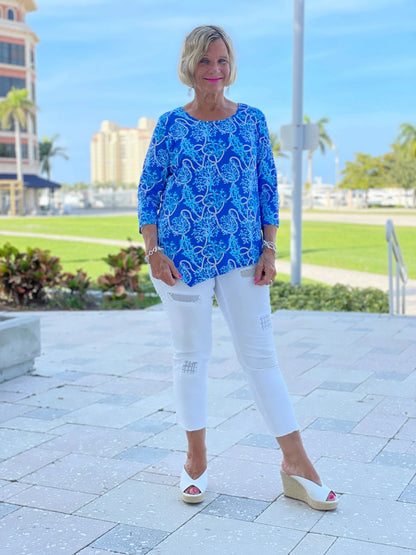 AQUA LANE ASYMMETRIC TOP