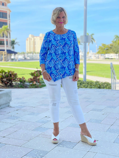 AQUA LANE ASYMMETRIC TOP