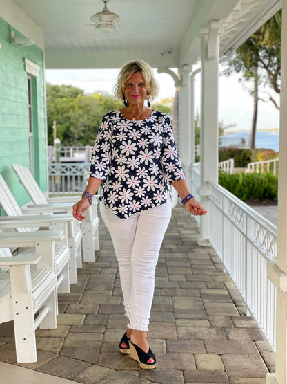 DAISY DAY ASYMMETRIC TOP