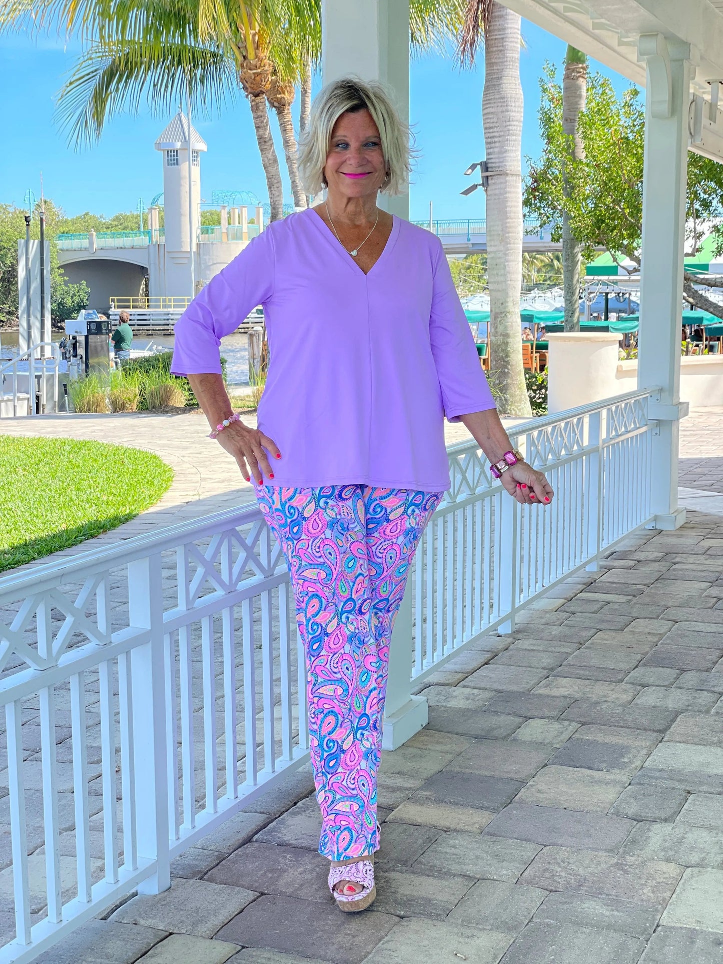 CAROLINA PAISLEY PALAZZO