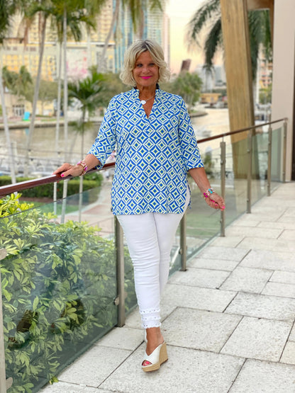 AQUA DIAMONDS TUNIC