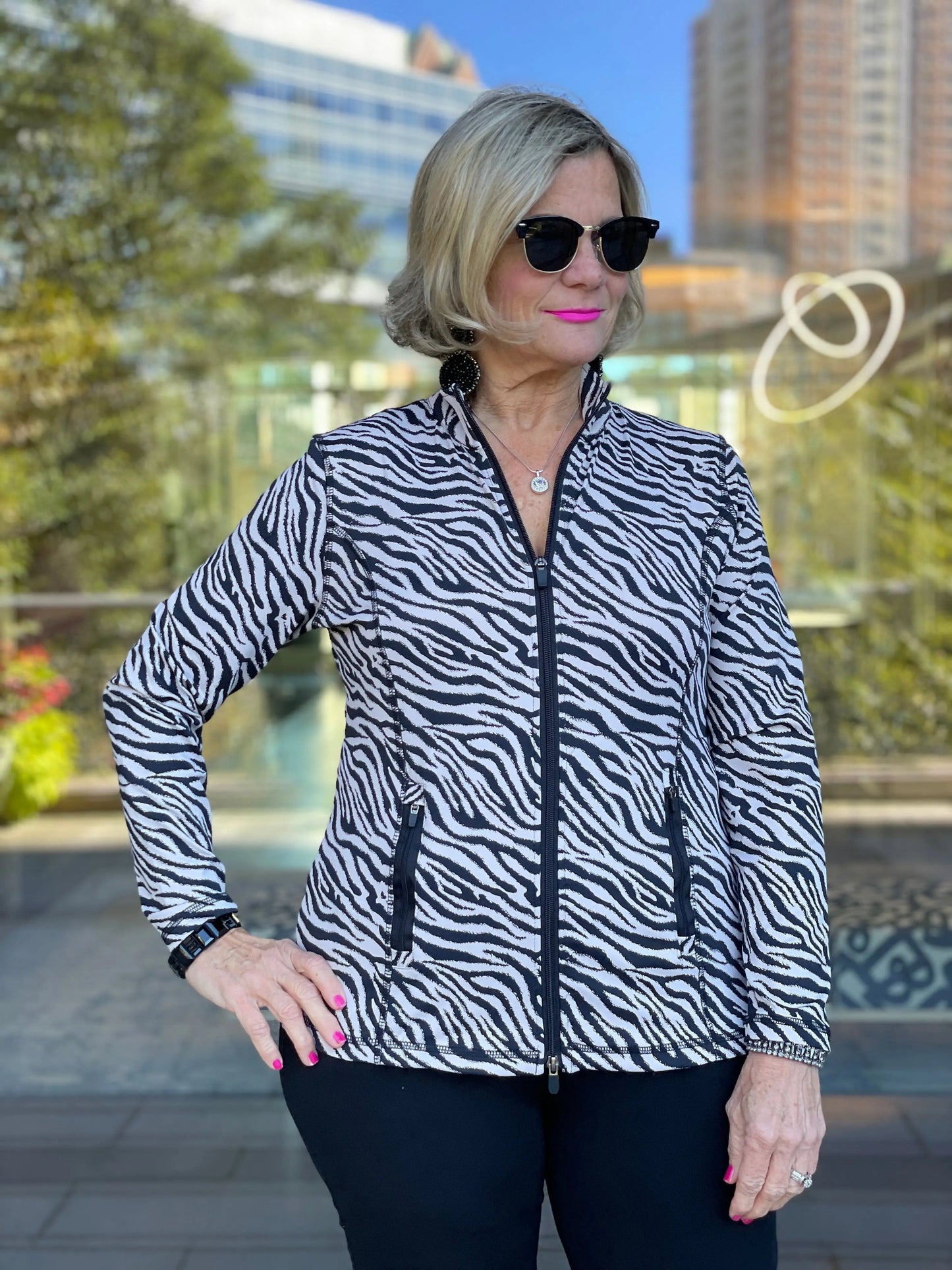ATLANTA NIGHTS ZIPPER JACKET