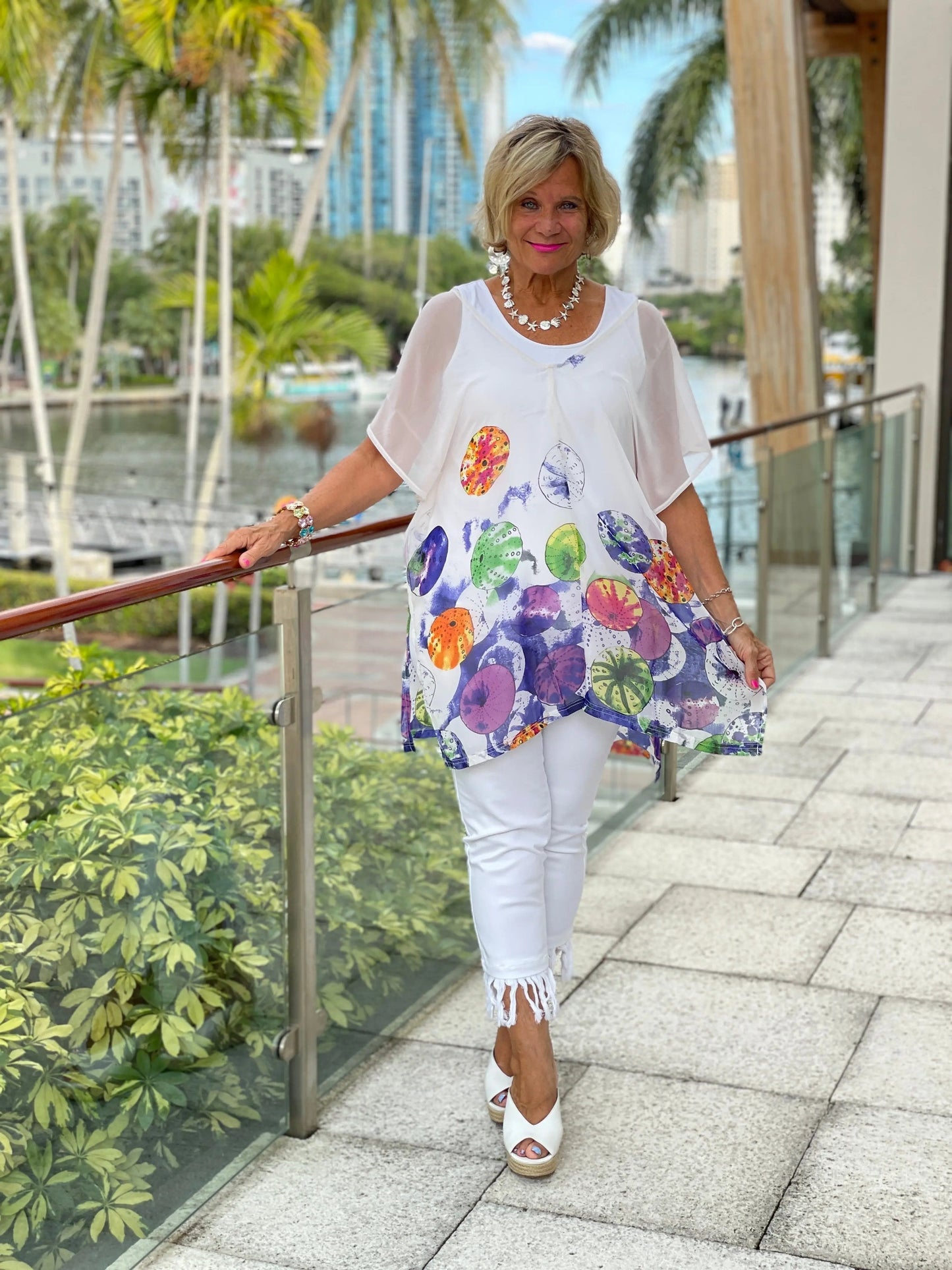 CHIFFON WHITE TUNIC