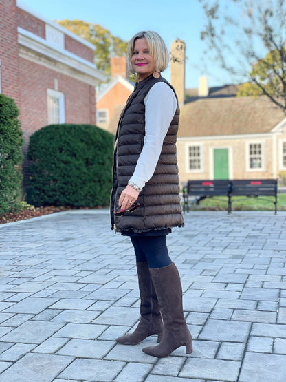 LULU-B OLIVE PUFFER VEST