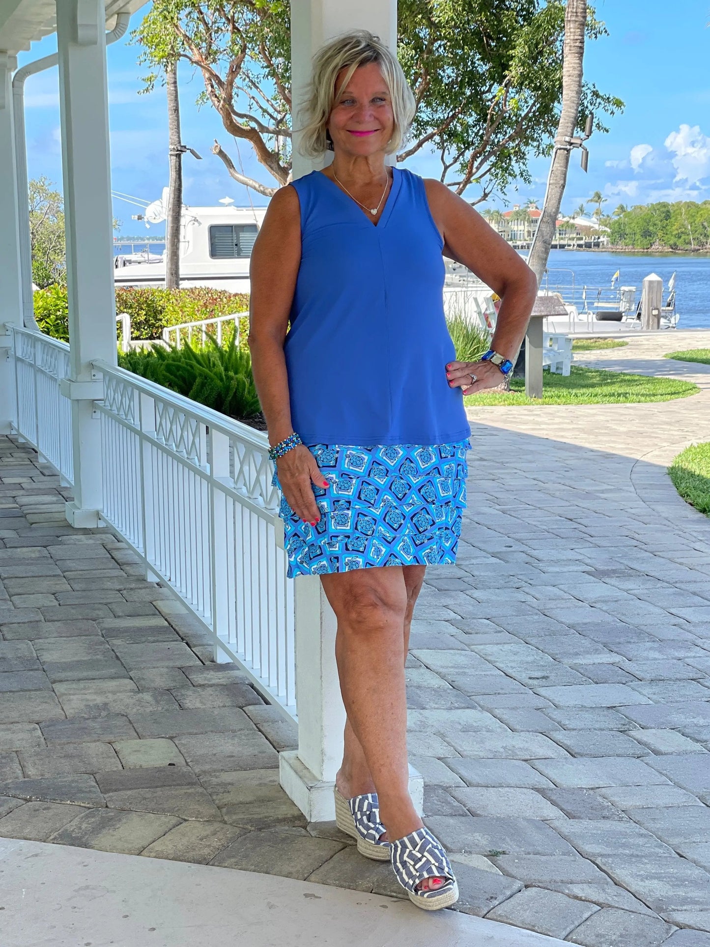 BAHAMA BLUE TURTLE CHA CHA SKORT