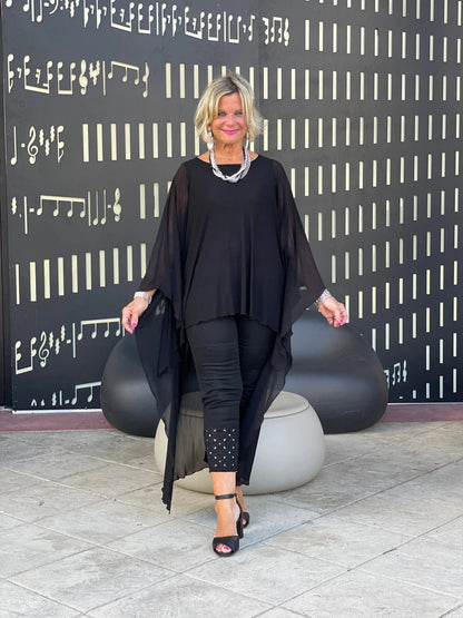 BLACK SPLASH TUNIC