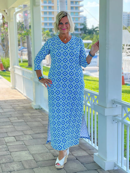AQUA DIAMONDS ELBOW MAXI