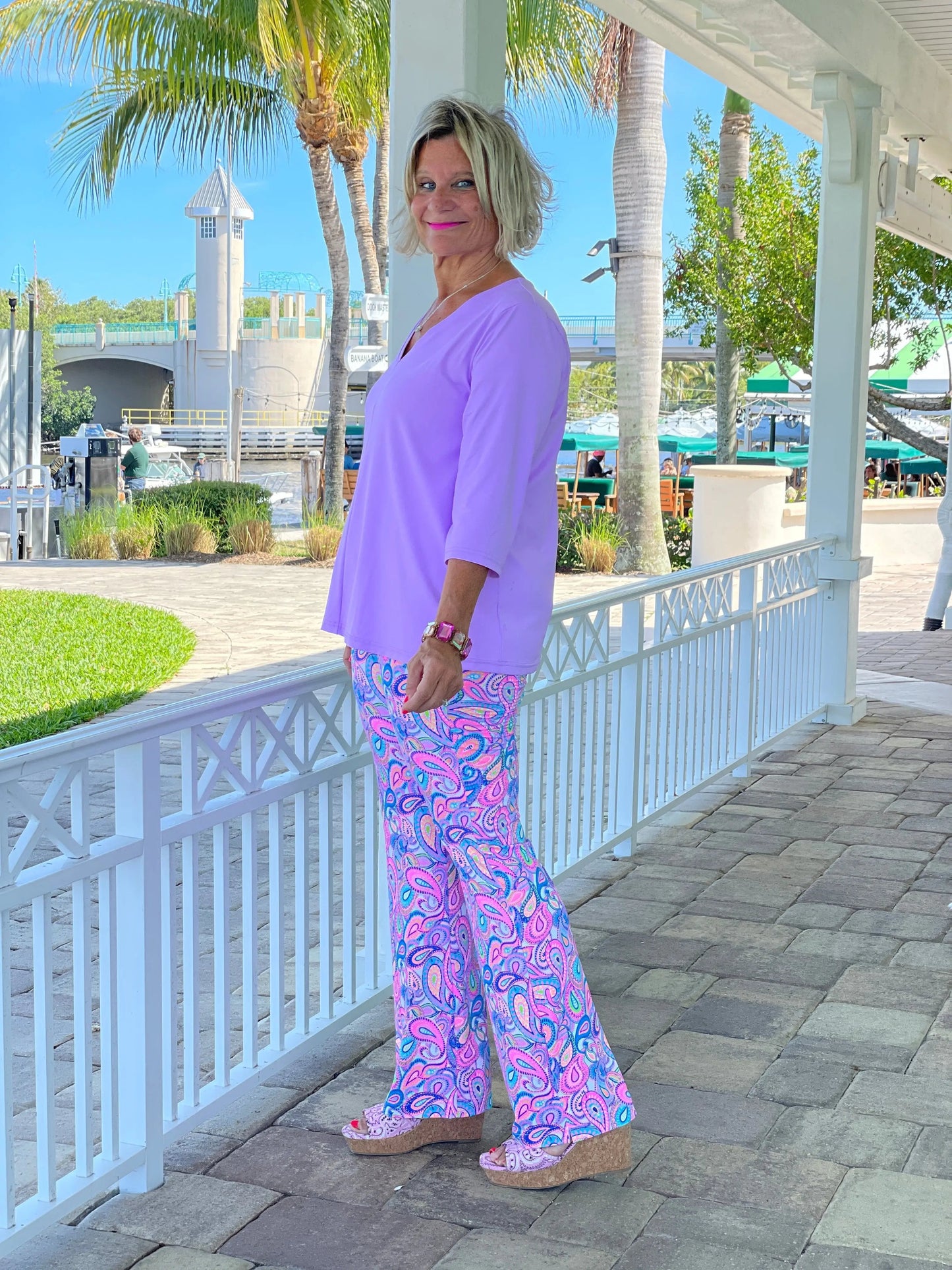CAROLINA PAISLEY PALAZZO