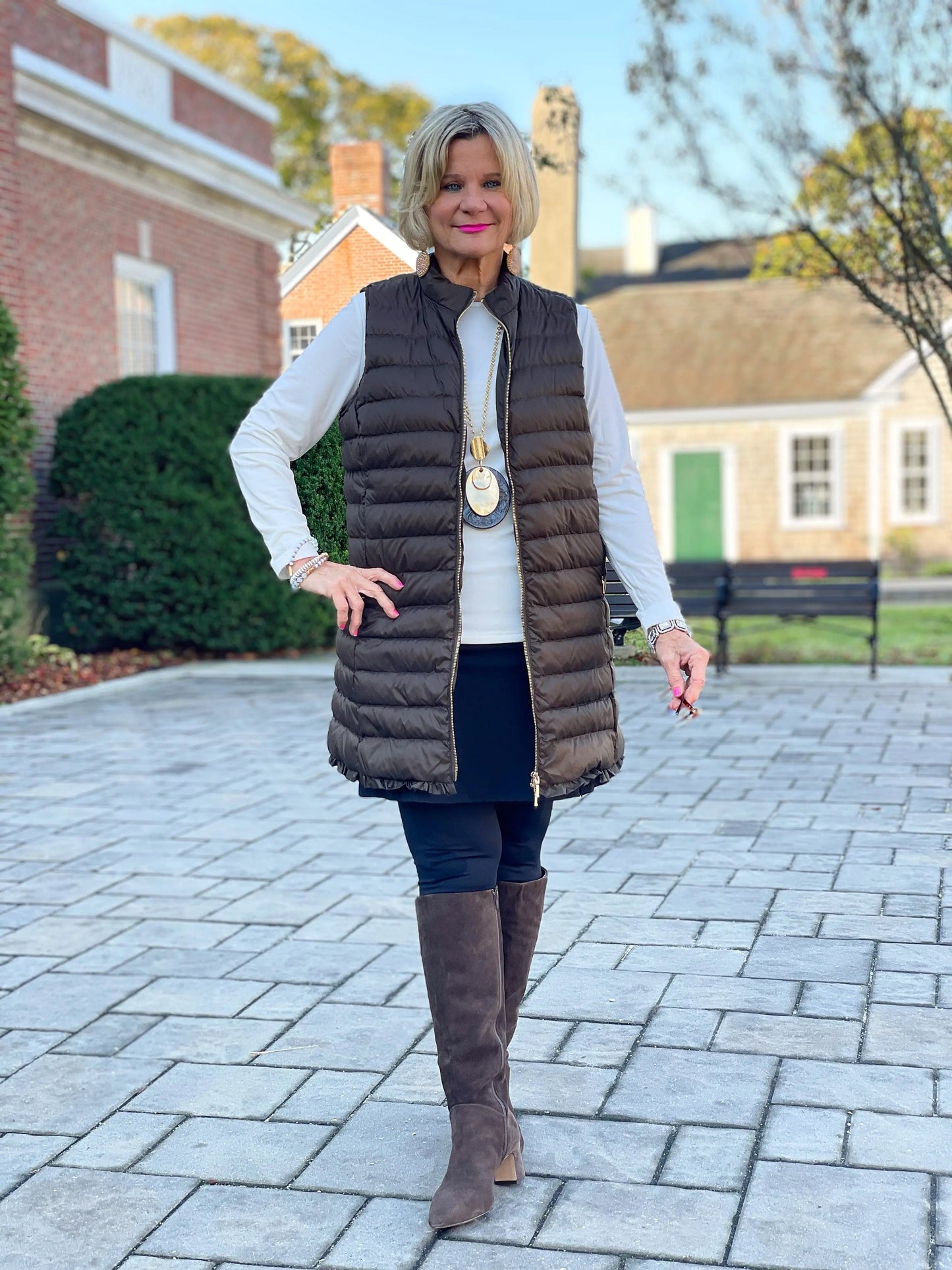 LULU-B OLIVE PUFFER VEST