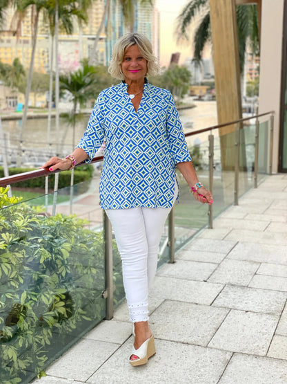 AQUA DIAMONDS TUNIC