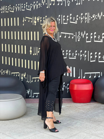 BLACK SPLASH TUNIC