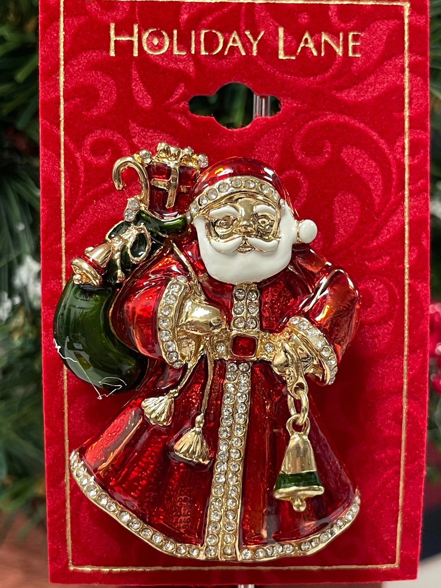 HOLIDAY SANTA CLAUS PIN