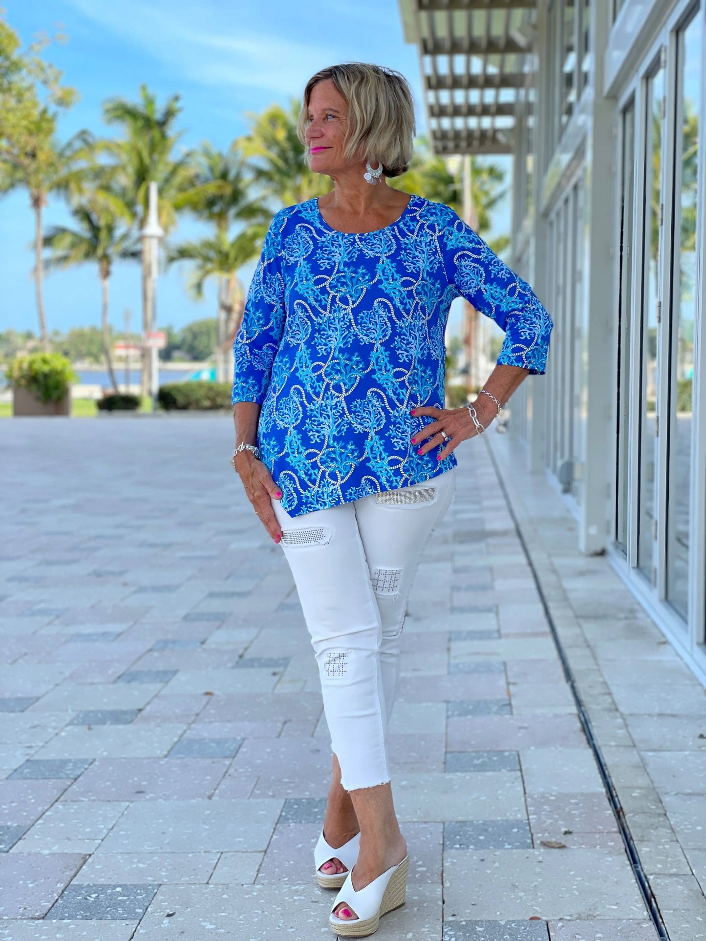AQUA LANE ASYMMETRIC TOP