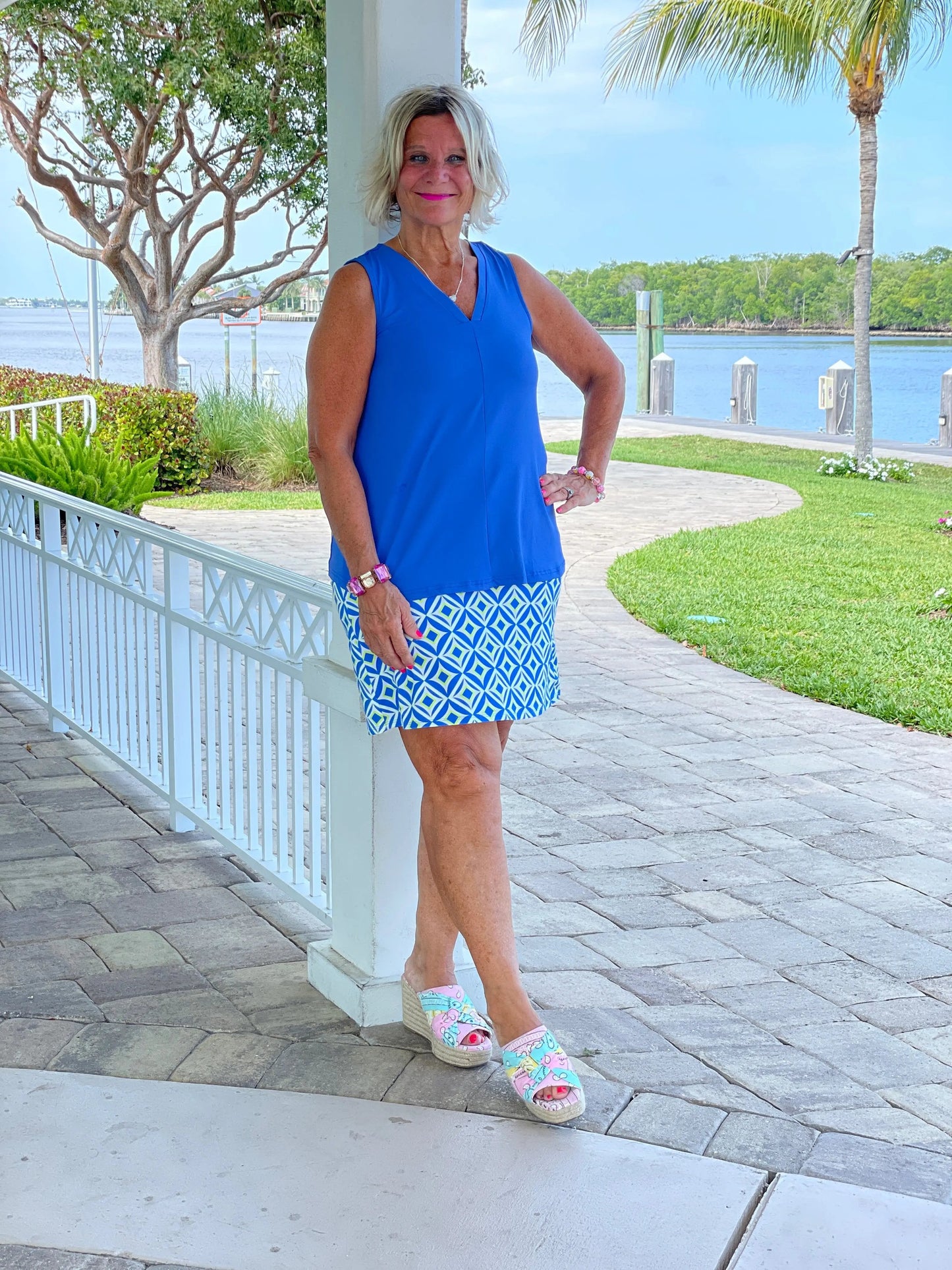 AQUA DIAMONDS SKORT