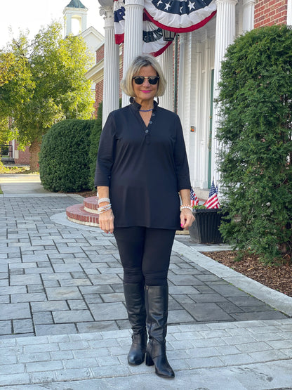 LULU-B BLACK TRAVEL LEGGINGS