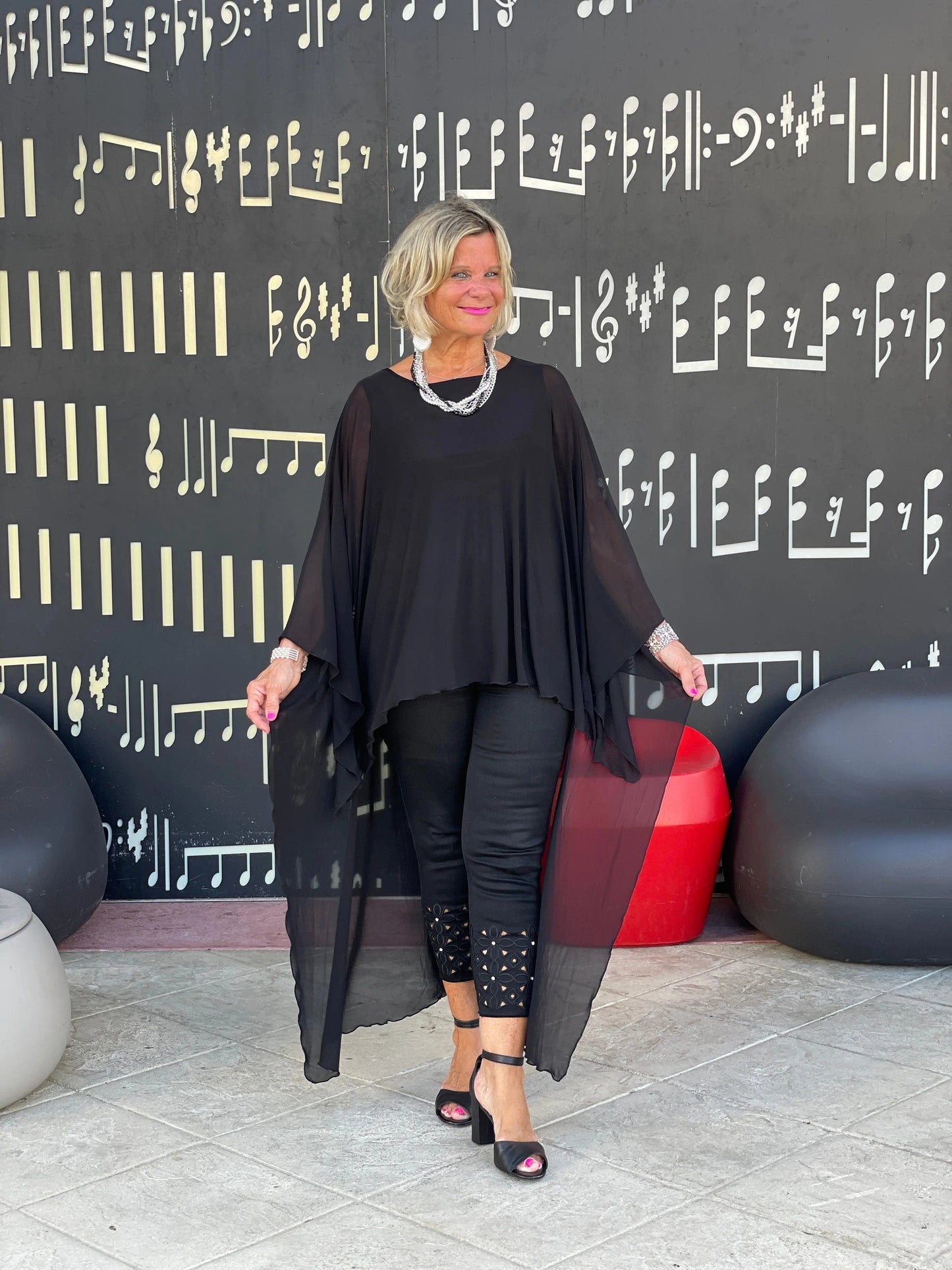 BLACK SPLASH TUNIC