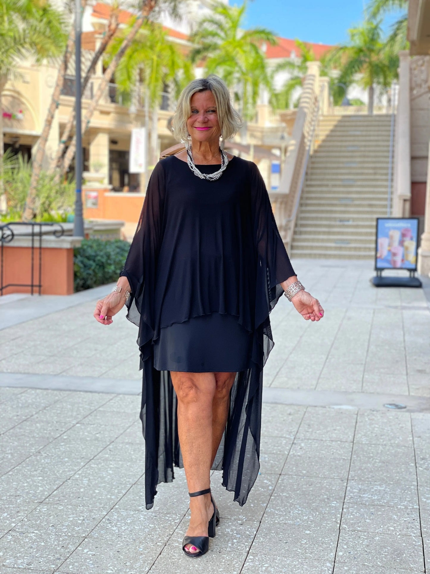 BLACK SPLASH TUNIC
