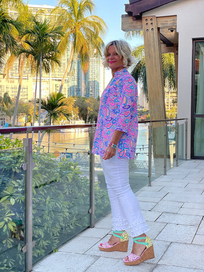 CAROLINA PAISLEY TUNIC