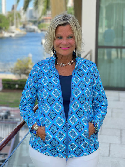 BAHAMA BLUE TURTLE FULL ZIPPER