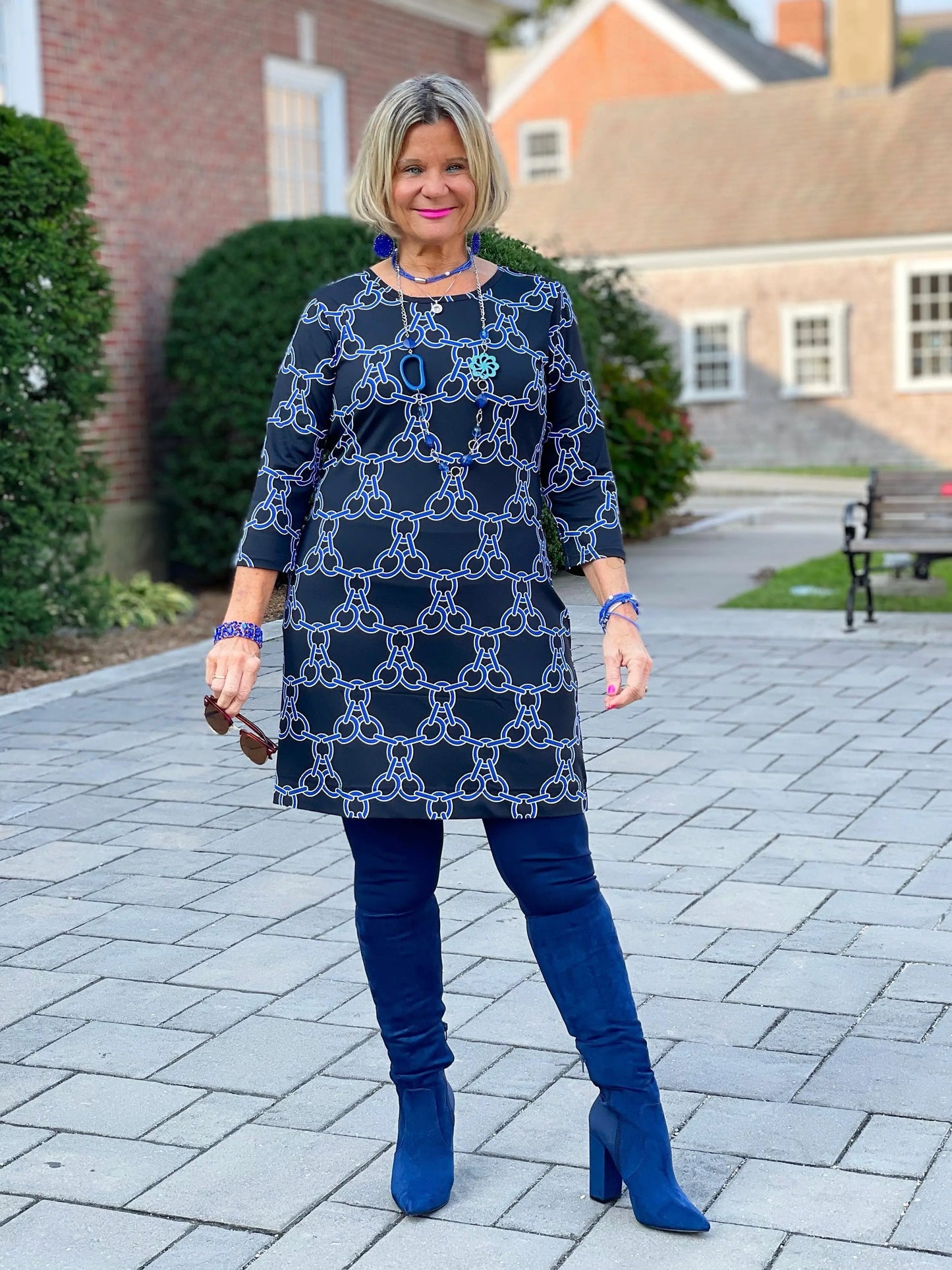 HARPER NAVY DRESS