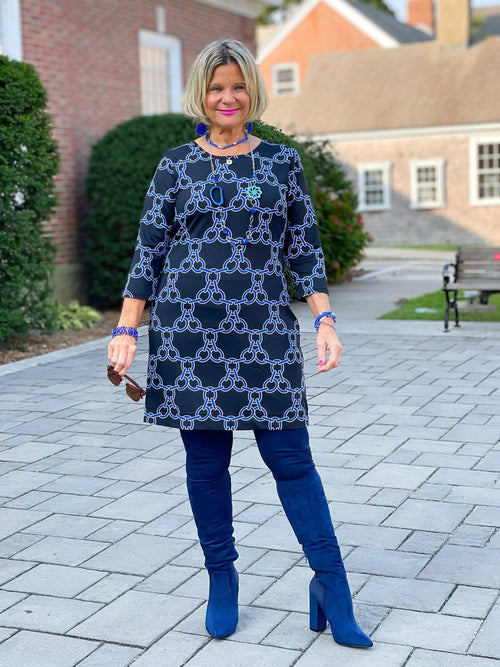 HARPER NAVY DRESS