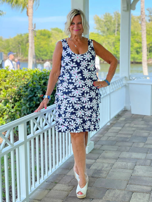 DAISY DAY LAYERED RUFFLE DRESS