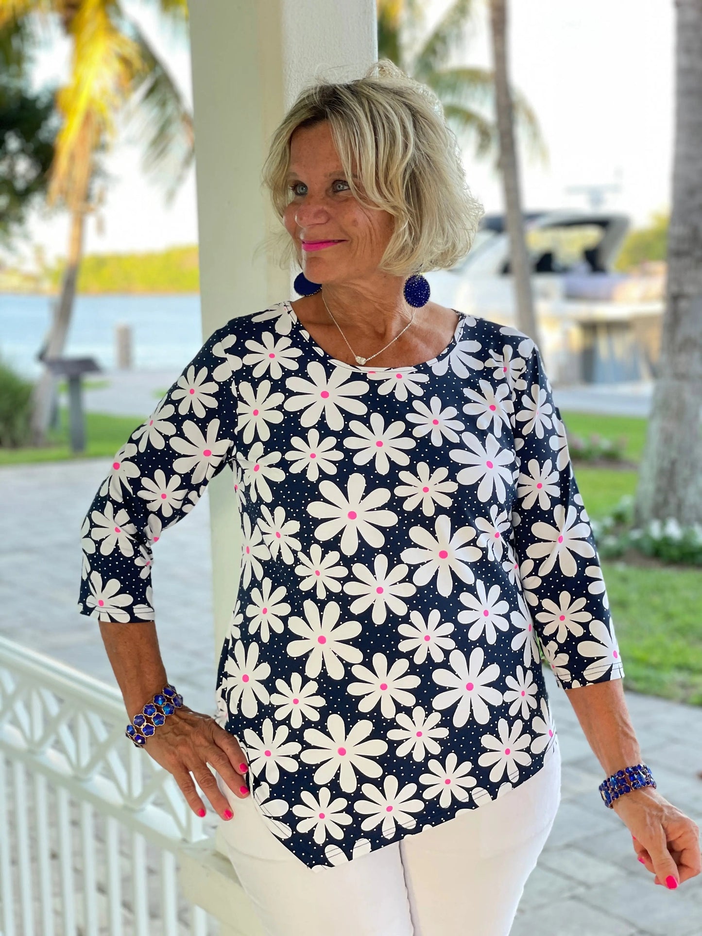 DAISY DAY ASYMMETRIC TOP