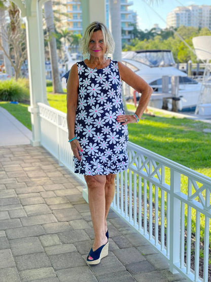 DAISY SHIFT RUFFLE DRESS