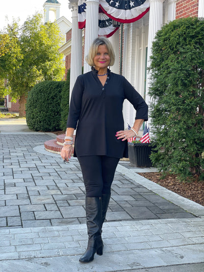LULU-B BLACK TRAVEL LEGGINGS