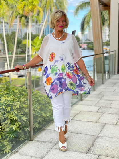CHIFFON WHITE TUNIC