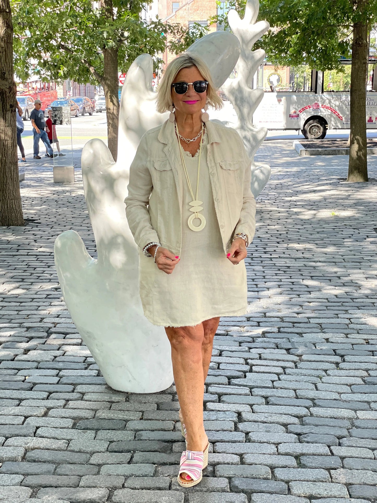 LULU-B STONE LINEN DRESS