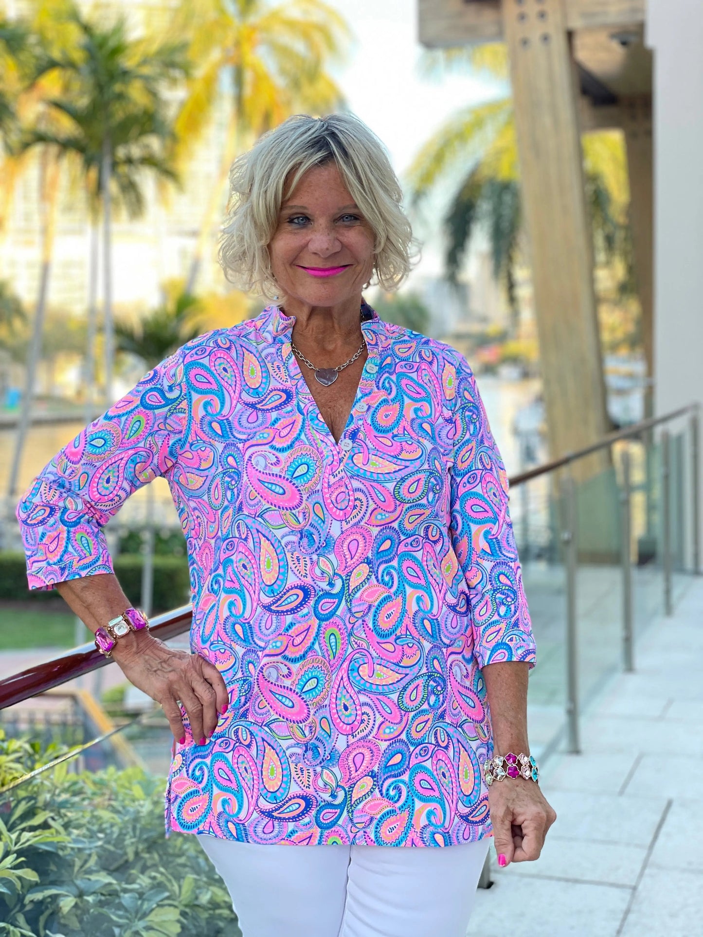 CAROLINA PAISLEY TUNIC