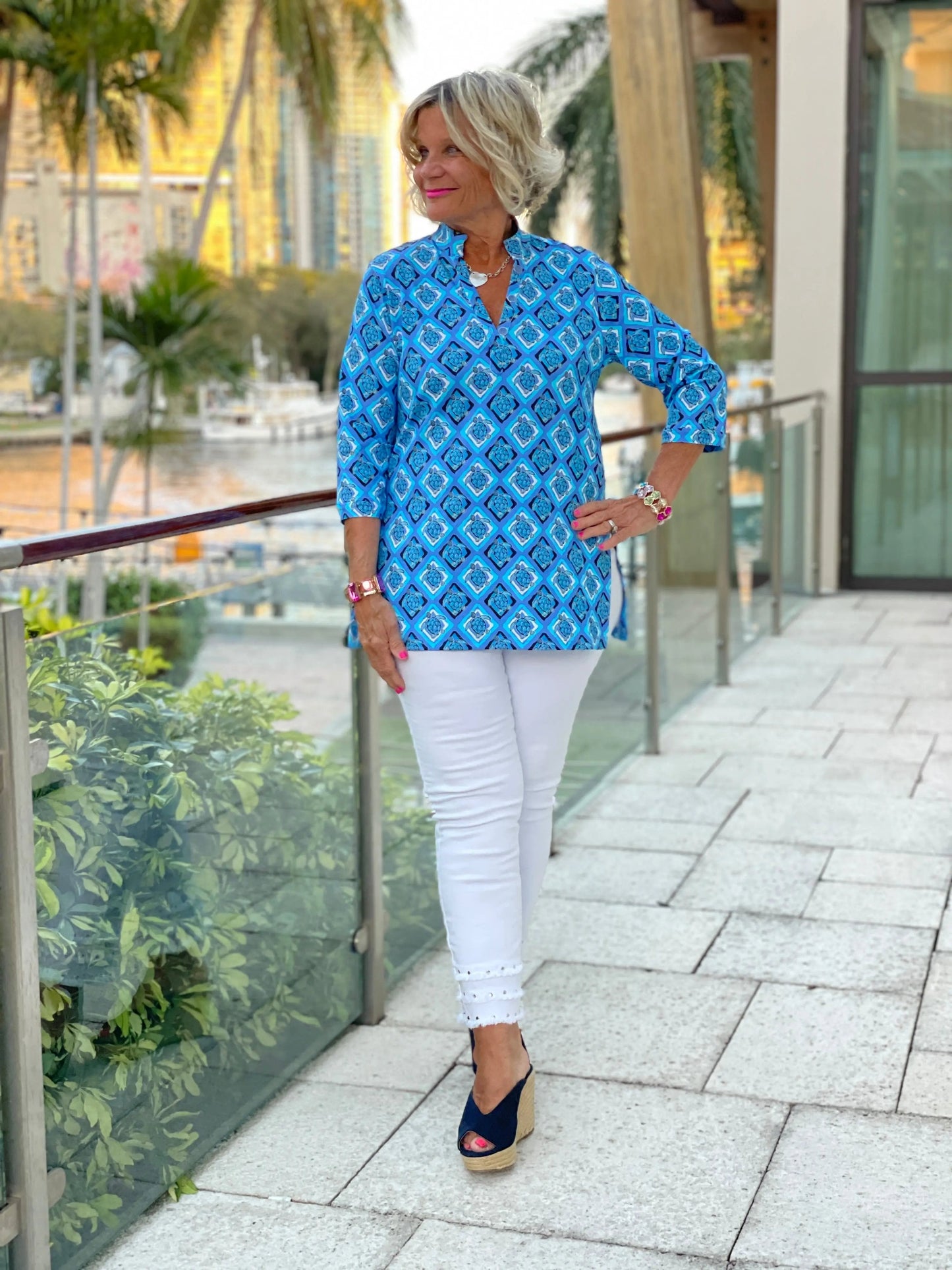 BAHAMA BLUE TUNIC
