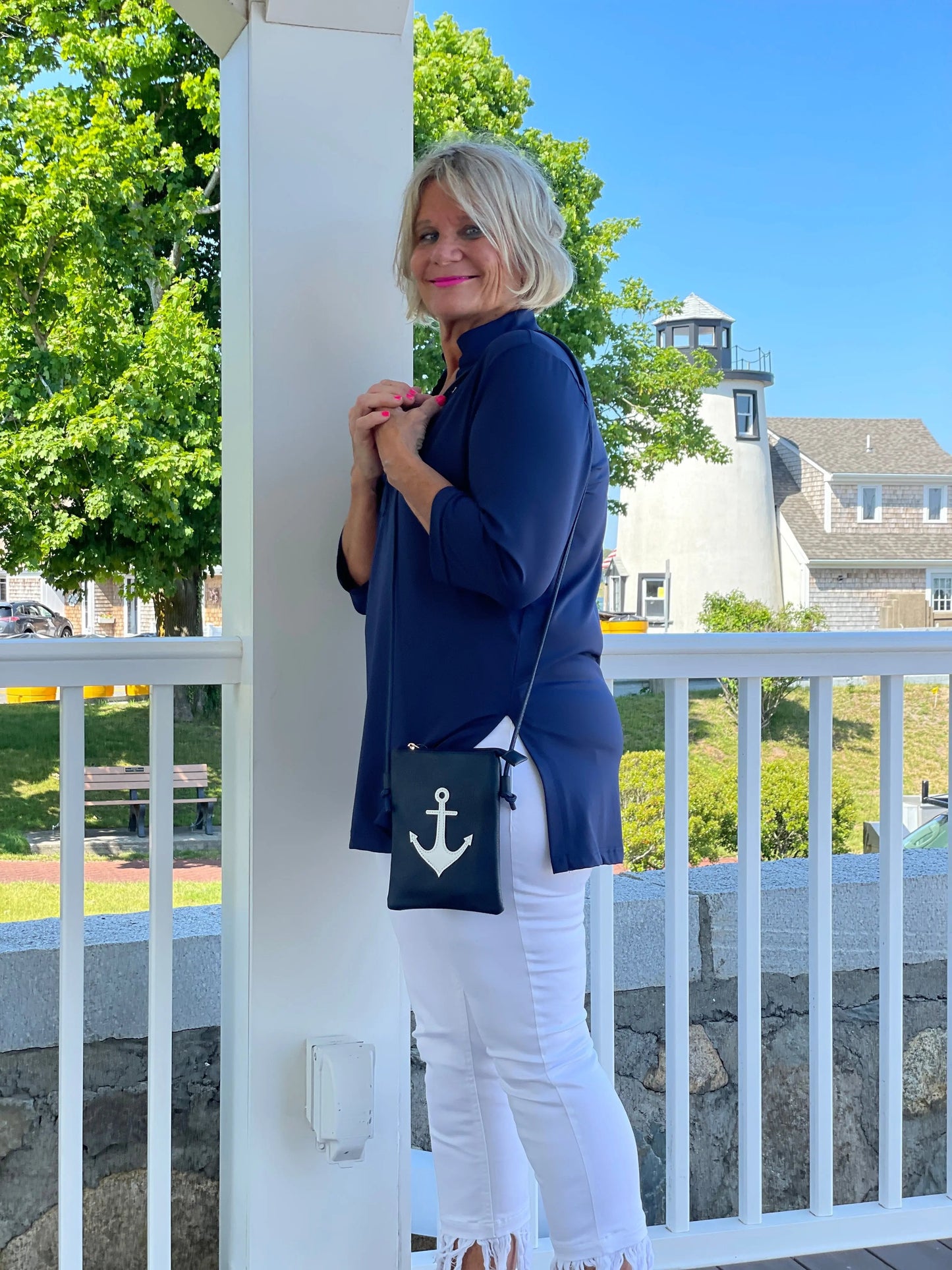 ANCHOR CROSS BODY BAG 2 COLORS