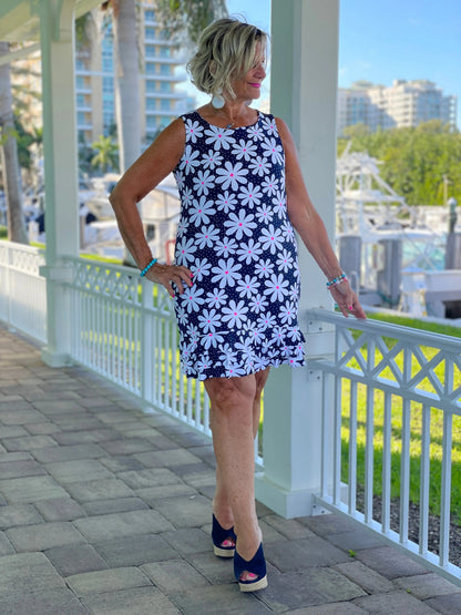 DAISY SHIFT RUFFLE DRESS