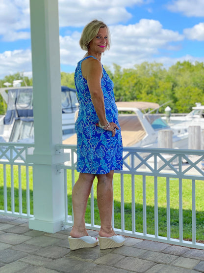 AQUA LANE KEYHOLE DRESS