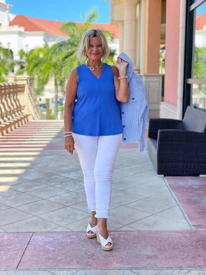 LULU B  BLU SEERSUCKER  JACKET