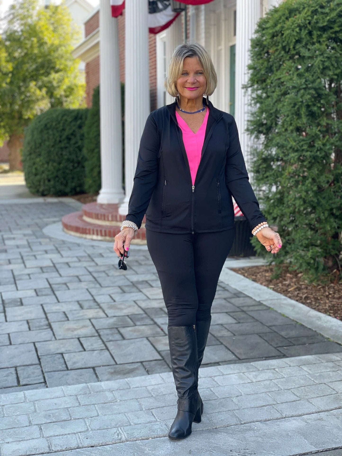 LULU-B BLACK TRAVEL LEGGINGS