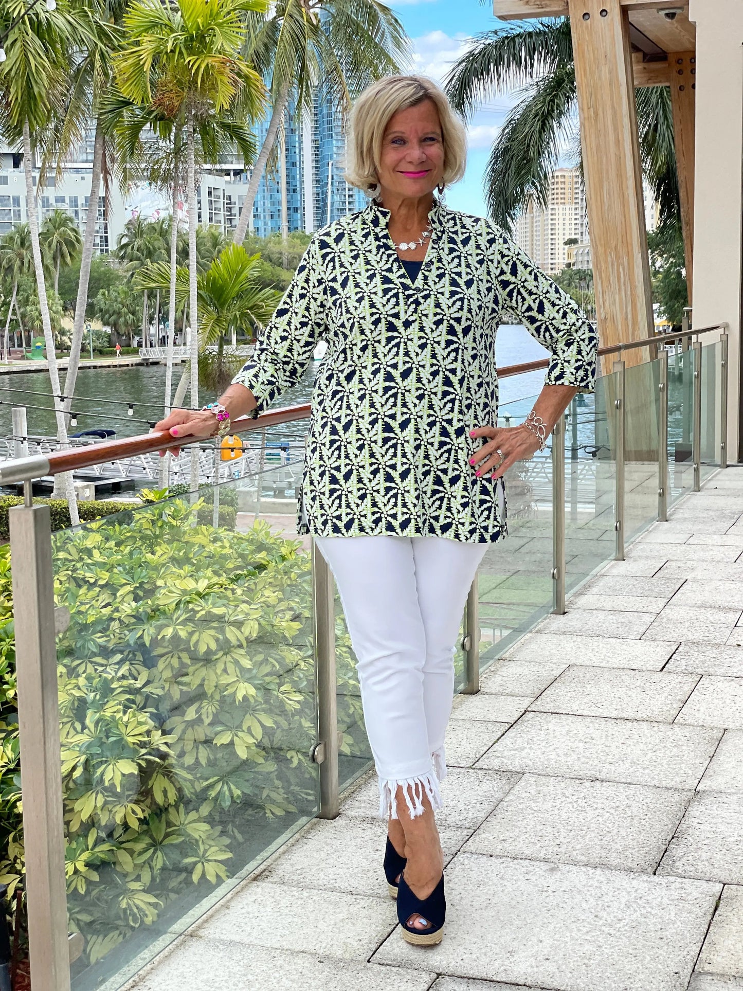 GREEN NAVY TUNIC