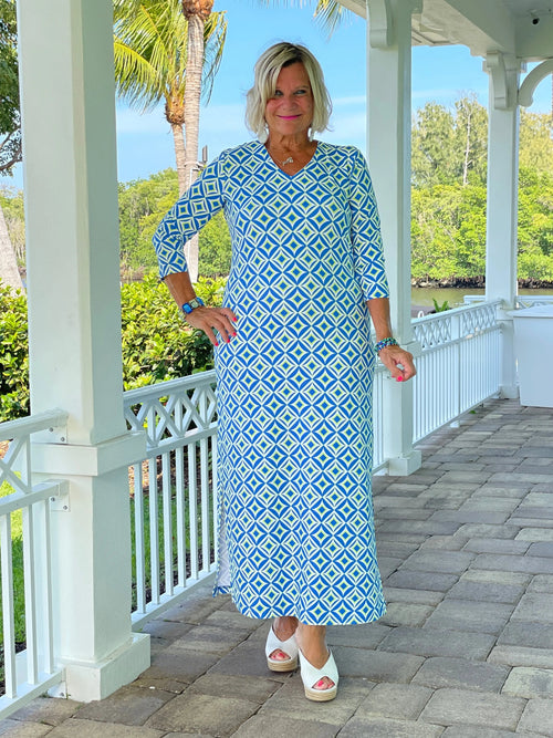 AQUA DIAMONDS ELBOW MAXI