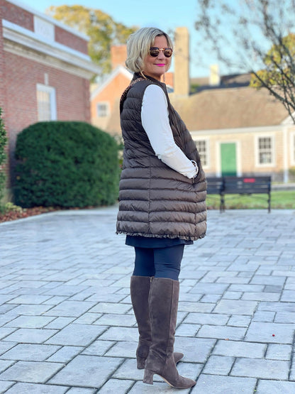LULU-B OLIVE PUFFER VEST