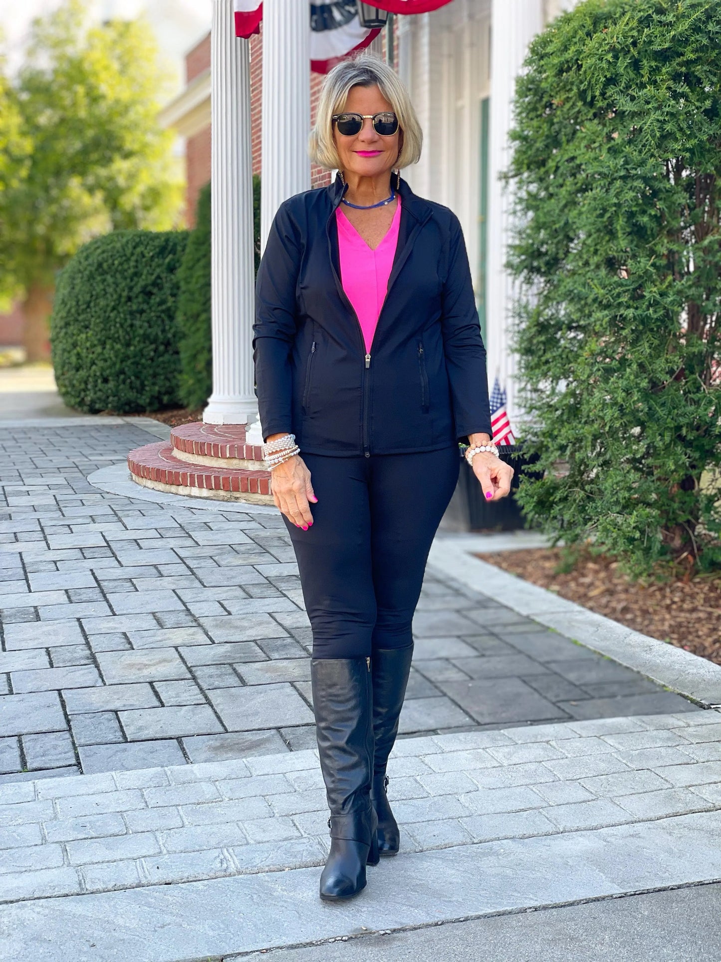 LULU-B BLACK TRAVEL LEGGINGS