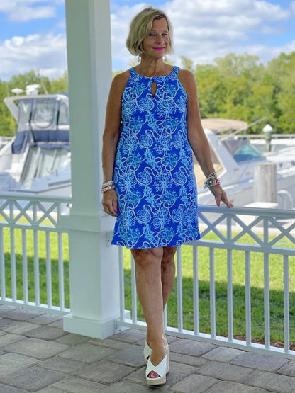 AQUA LANE KEYHOLE DRESS