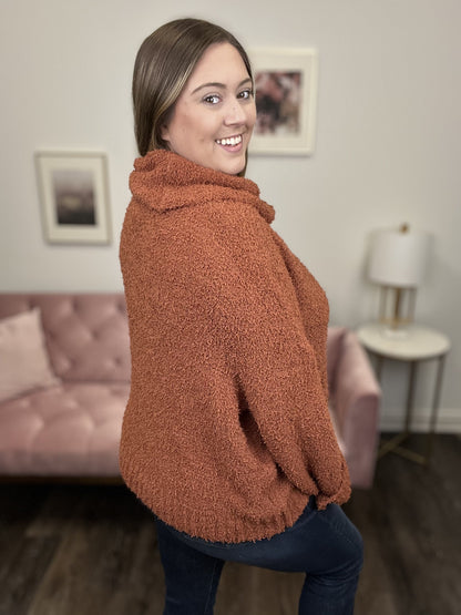 Warm Me Up Women's Solid Cowl Neck Sweater