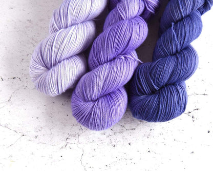 Destination Yarn fingering weight yarn Passport Jacaranda Tree - Dark