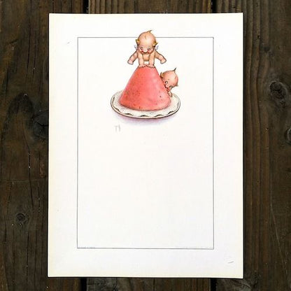 KEWPIE PIXIE BABIES Lithograph Print 1915