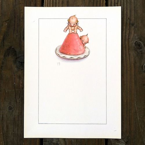 KEWPIE PIXIE BABIES Lithograph Print 1915