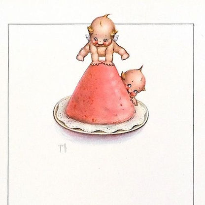 KEWPIE PIXIE BABIES Lithograph Print 1915