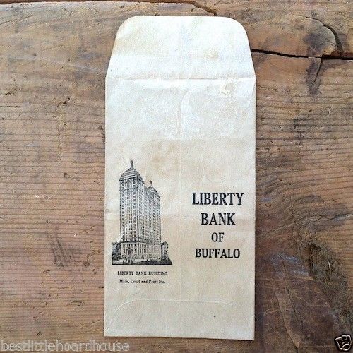 LIBERTY BANK OF BUFFALO Deposit Envelope 1910s