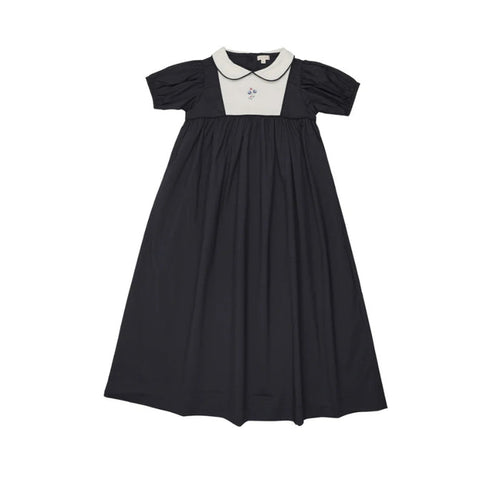 Lil Legs Bib Maxi Short Sleeve - Navy